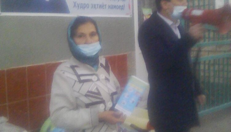 Корҳои фаҳмондадиҳӣ оиди пешгирии бемории коронавирус байни аҳолӣ дар ноҳияи Ашти в. Суғд